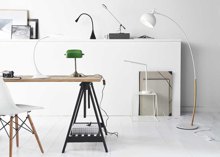 Lucide EMIL - Bureaulamp - Ø 17 cm - LED Dimb. - 1x4W 3000K - Wit