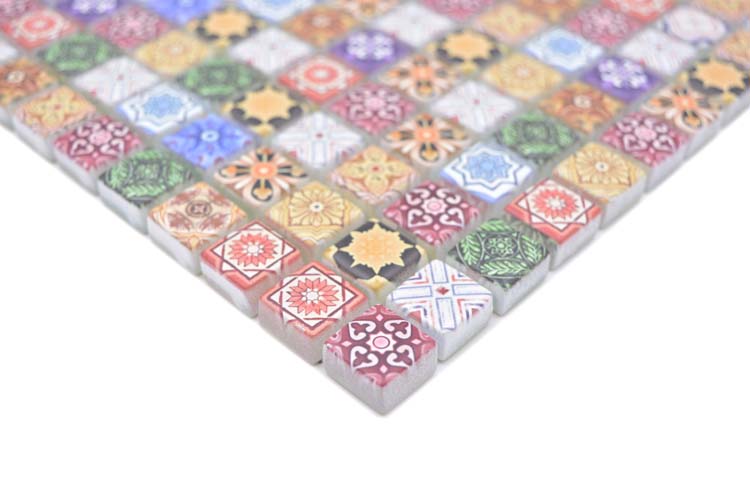 Mosaïque Biscuit Retro multicolore mat 30x30cm