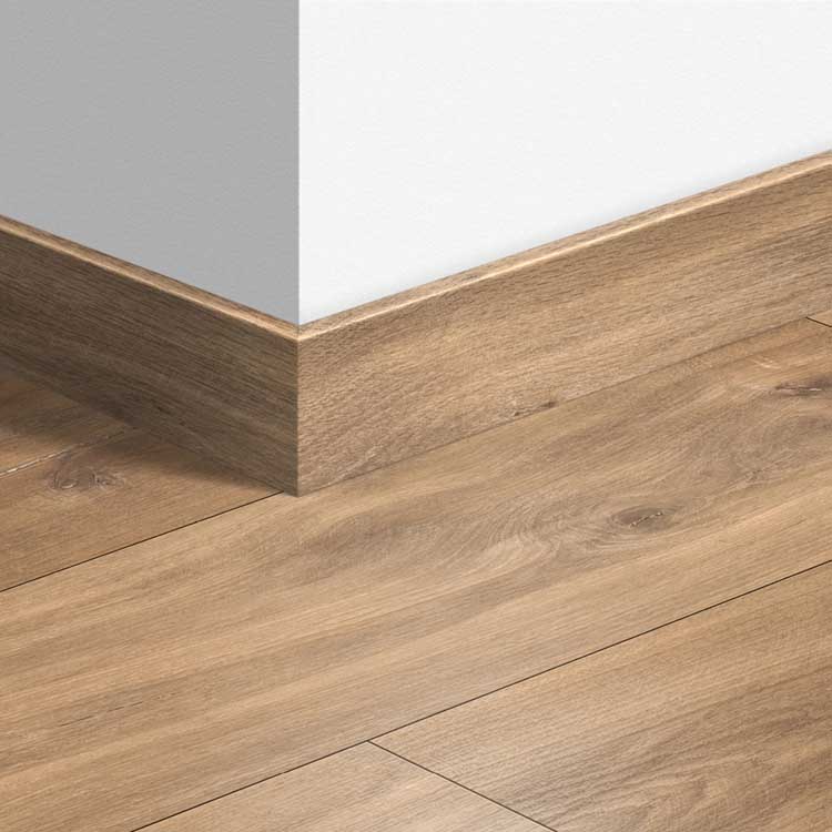 Plinthe parquet Quick-Step 14 x 77 x 2400 mm Minuit chêne naturel
