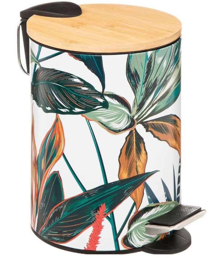 Pedaalemmer Hawaii metaal/bamboe multicolor 3L