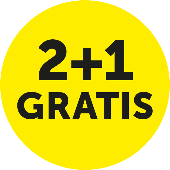 Actie 2+1 gratis