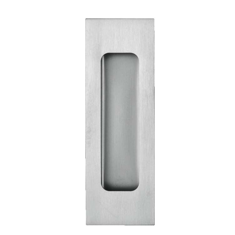 Coquille de porte pro ovale carré smal aveugle inoxpl/pièce