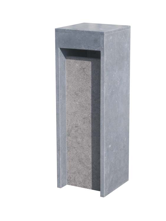 Brievenbus Fleron blauwsteen structuur