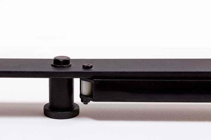 Complete schuifdeur Barn Tristan dennen 93x211,5cm massief hout + rail robust - onbehandeld