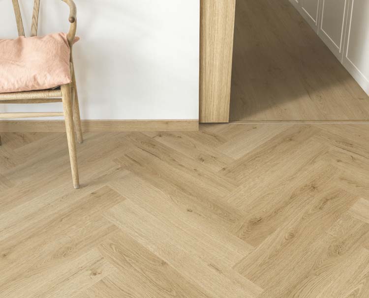 Vinyle Quick-step ciro herringbone 6mm beige Ramageux beige