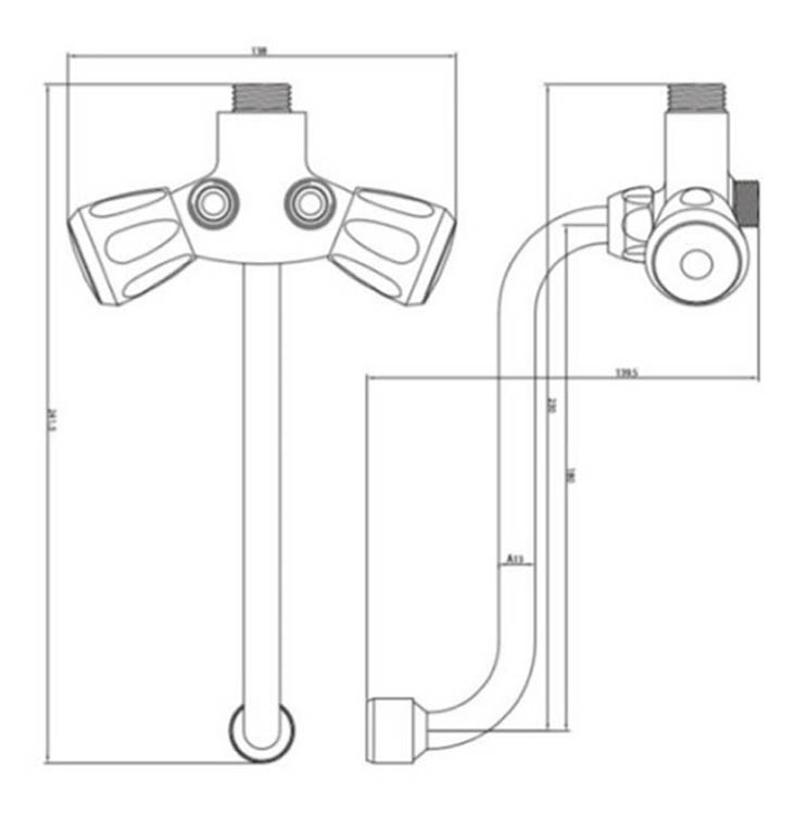 Robinet basse pression chrome