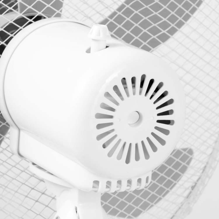 Ventilateur sur pied à 3 vitesses blanc 50 W