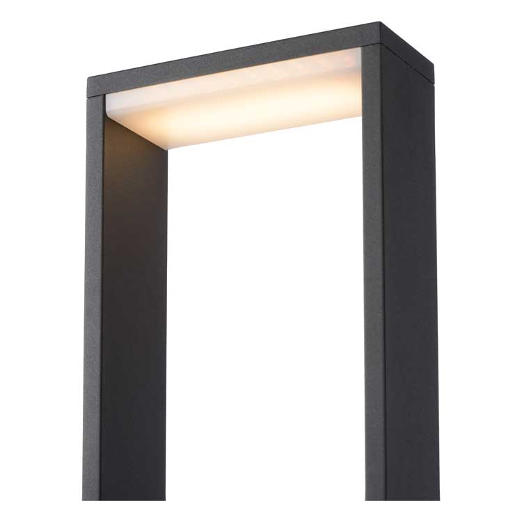 Lucide GOA - Borne extérieur Extérieur - LED - 1x6,5W 3000K - IP54 - Anthracite