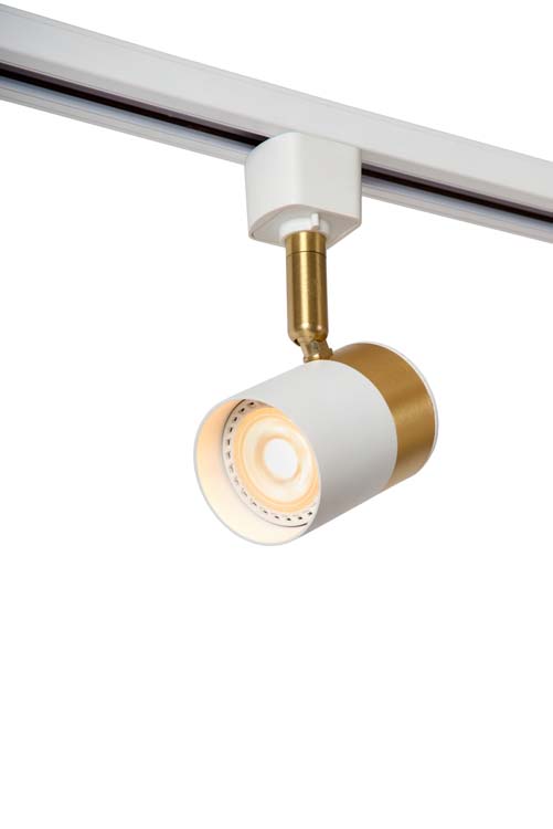 Spot sur rail Avignon - système de rail 1-phase / éclairage sur rail - 1xGU10 - blanc/or (Extension)