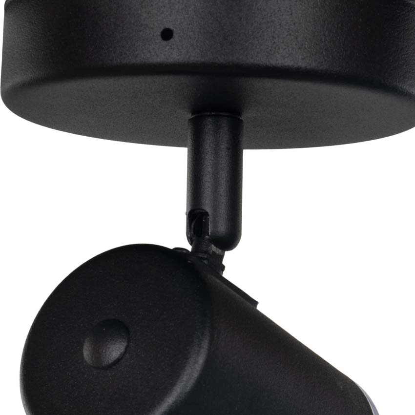 Spot en saillie - Noir - Ø11xH11,5cm - Dimmable - GU10 - 1x5W