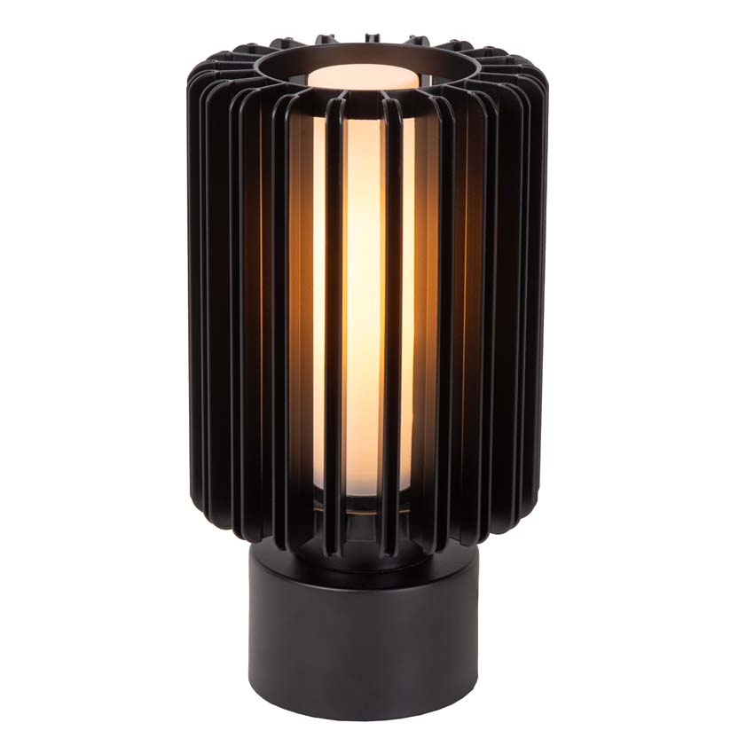 Lucide Lambres - Lampe de table - Ø15cm - 1xE27 - Noir