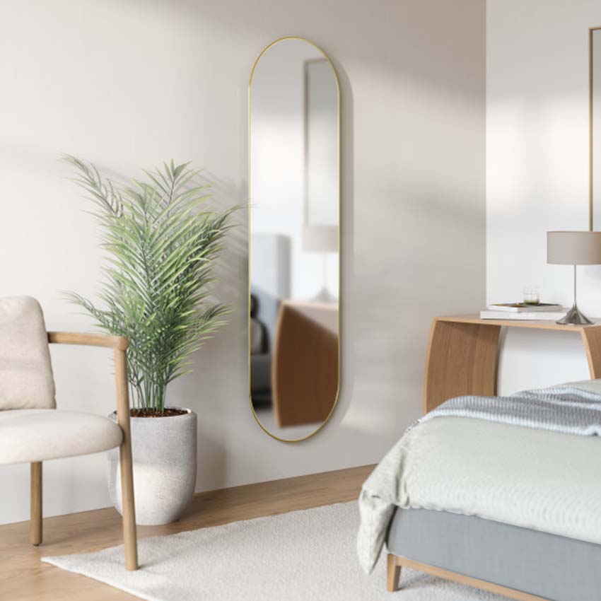 Miroir Umbra Hubba cuivre 45x5x157cm