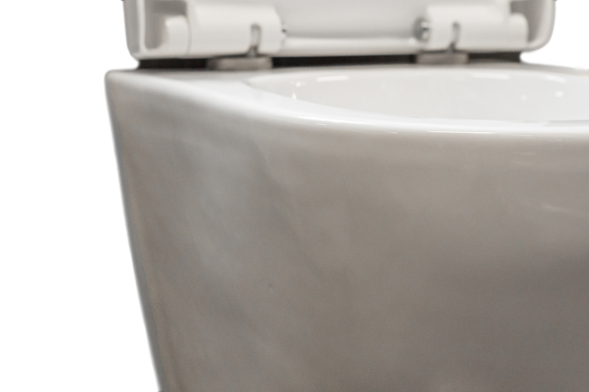 Toilette suspendue Gary sans rebord blanche raccourcie