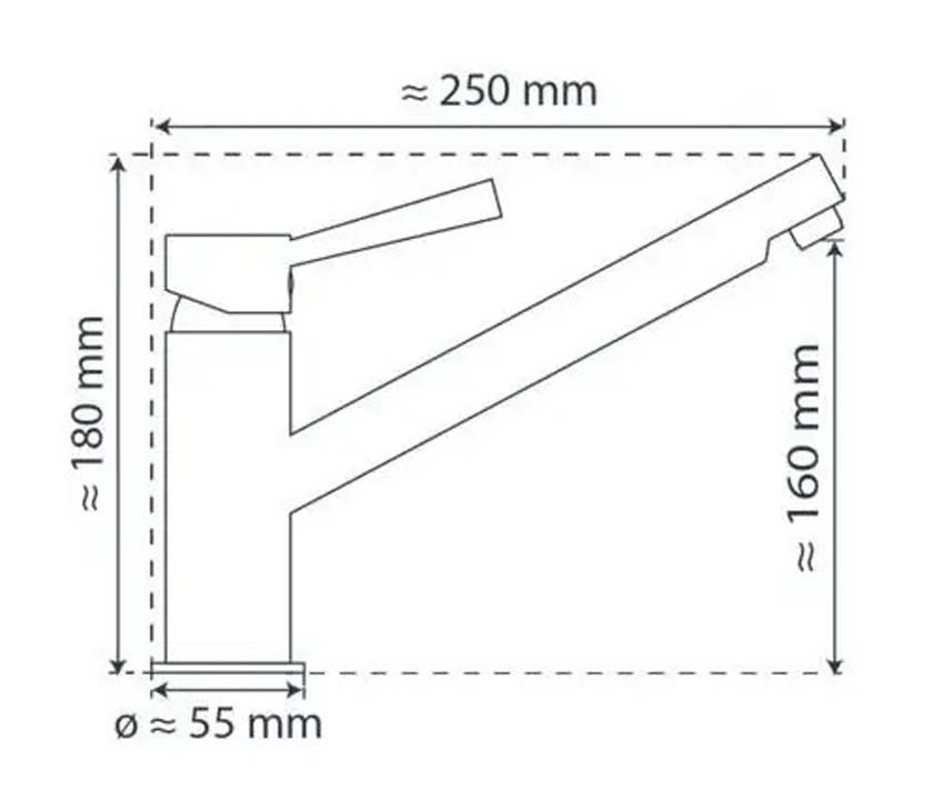 Keukenkraan Fay koper-look