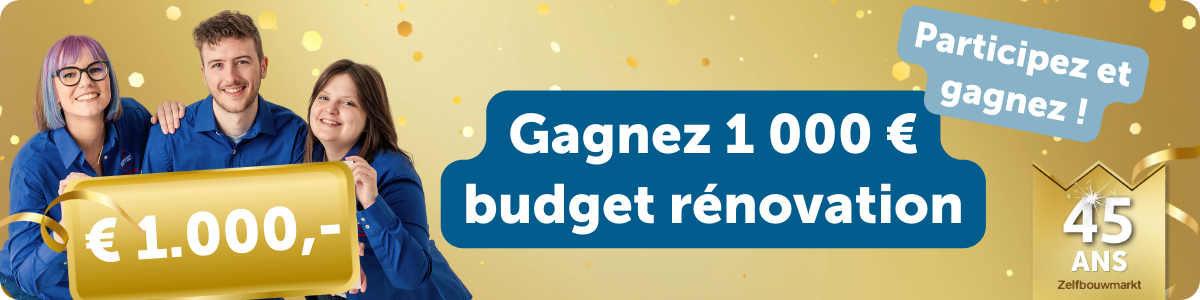 Gagnez 1000 € budget renovation
