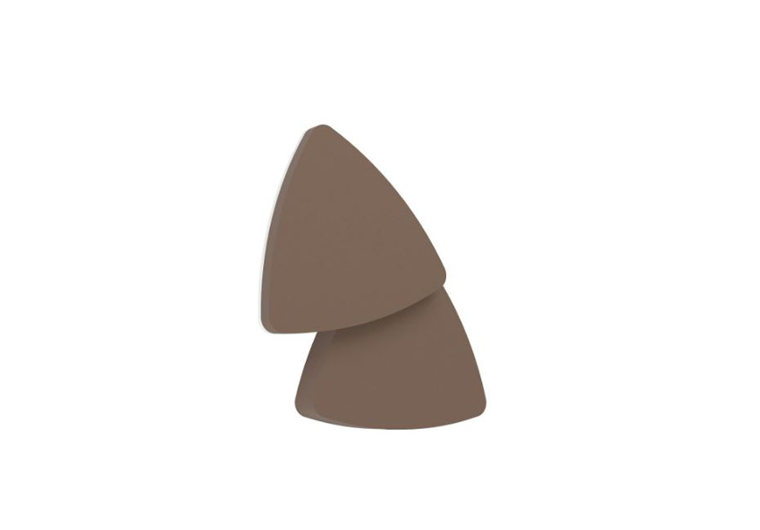 Wandlamp - roest - 14x14x4,7cm - LED - 1x8W - 2700/4000/6500K - 950lm - IP44 - driehoek