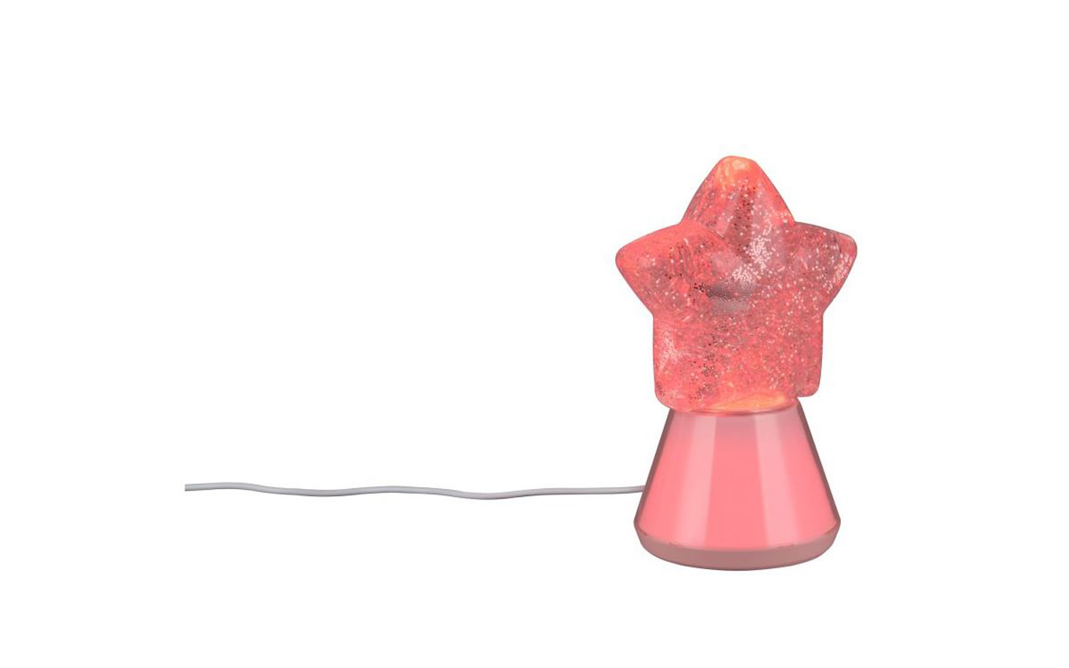 Tafellamp ster - rookgrijs - 12x19cm - LED - 1x1,5W - 2700K - USB