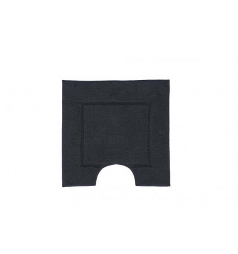 Tapis de bain Cosibel en coton anthracite 59x59cm