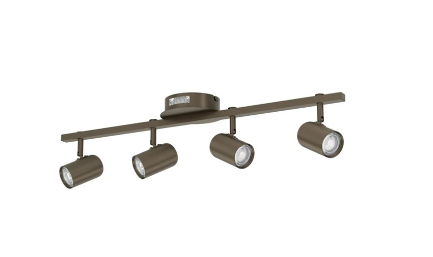 Opbouwspot - bruin - 70x14x16cm - LED - 4x3,7W + 2x1W - 2700/4000/6500K - CCT switch