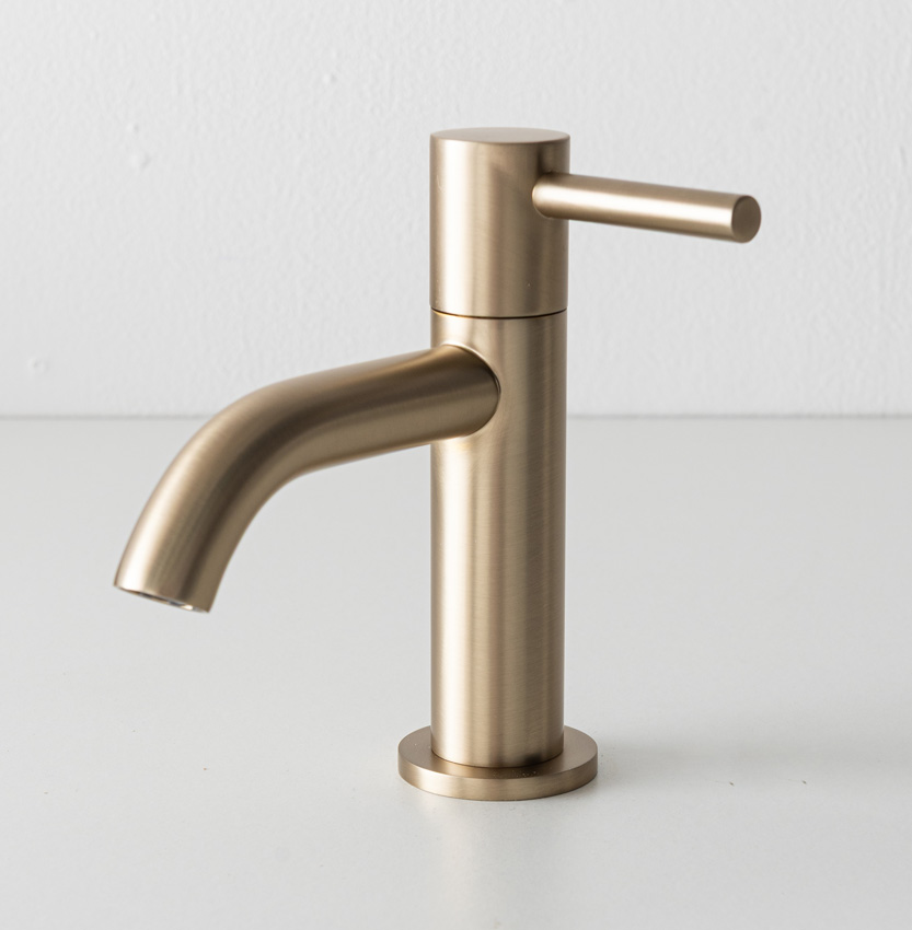 Koudwaterkraan Maddi brushed champagne