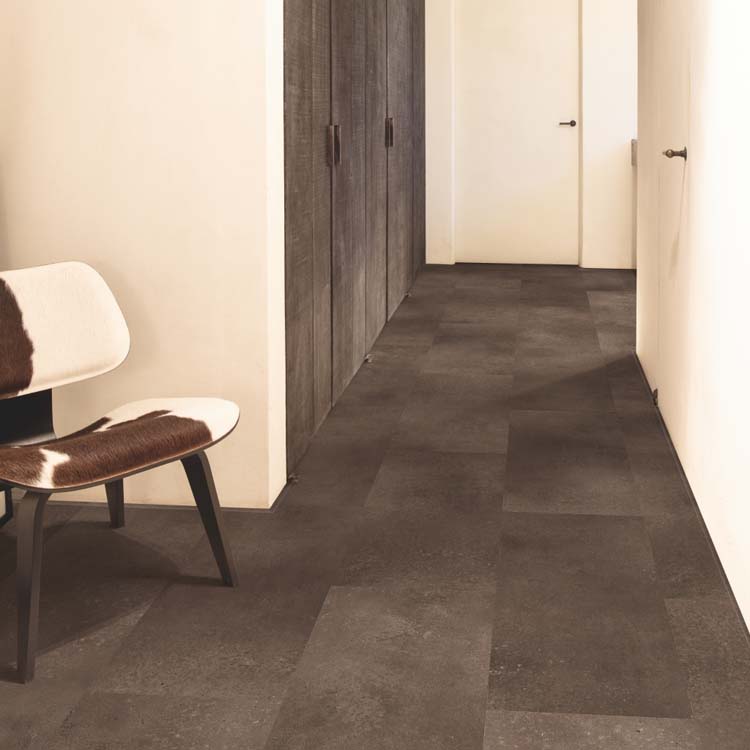 Vinyle Quick-step alpha vinyl tiles 4mm roche cannelle