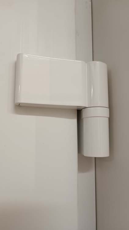 Buitendeur pvc inbraakwerend met alu afwerking Varno wit B980 X H2180 mm R