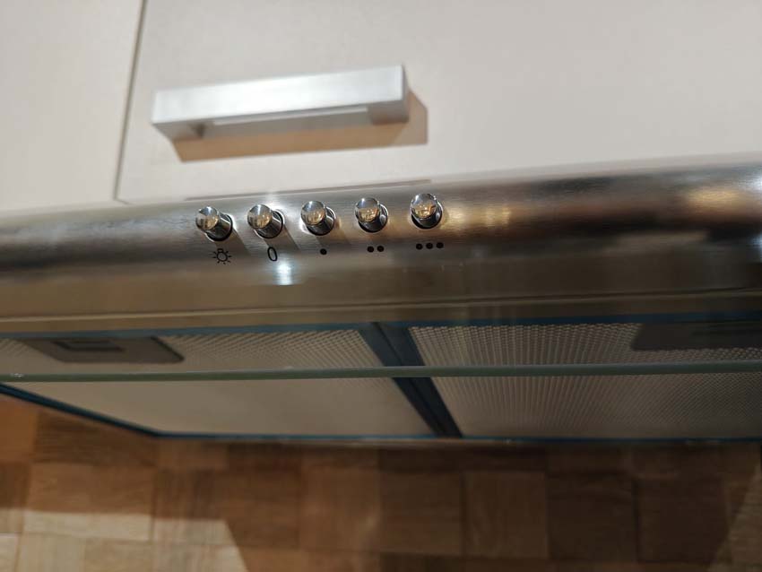Onderbouwdampkap 60cm inox