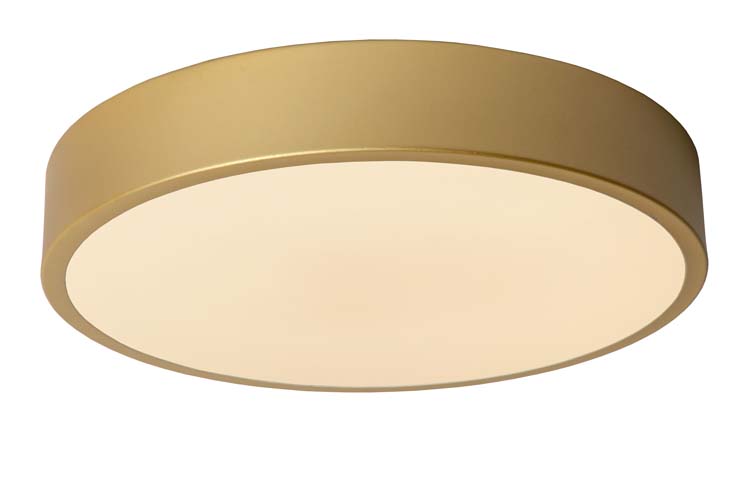 Plafonnier - Ø 30 cm - LED Dim. - 1x18W 2700K - 3 StepDim - Or Mat / Laiton