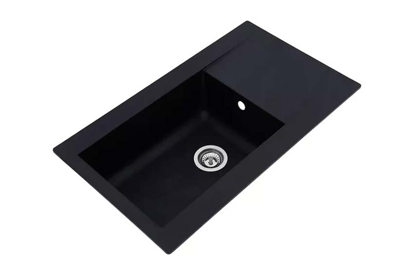 Evier à encastrer Liv 860x500mm noir