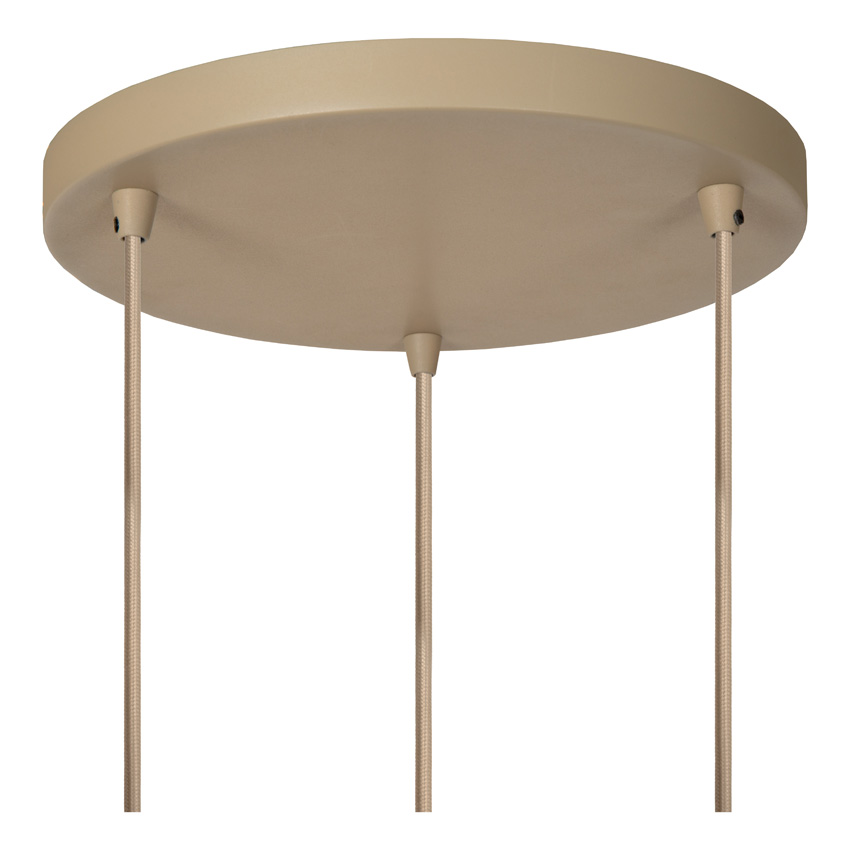 Hanglamp - Taupe - 50x50x160cm - 3xGU10 (MR11)