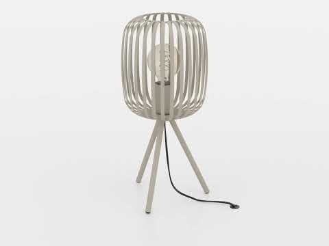 Lampe de table Roma E27 couleur sable/beige H43,5CM