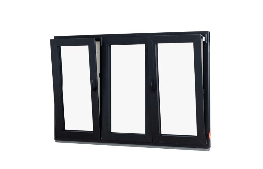 3-VAN oscillo-battant pvc Deceuninck Elegant noir/noir B1800xH1200 mm