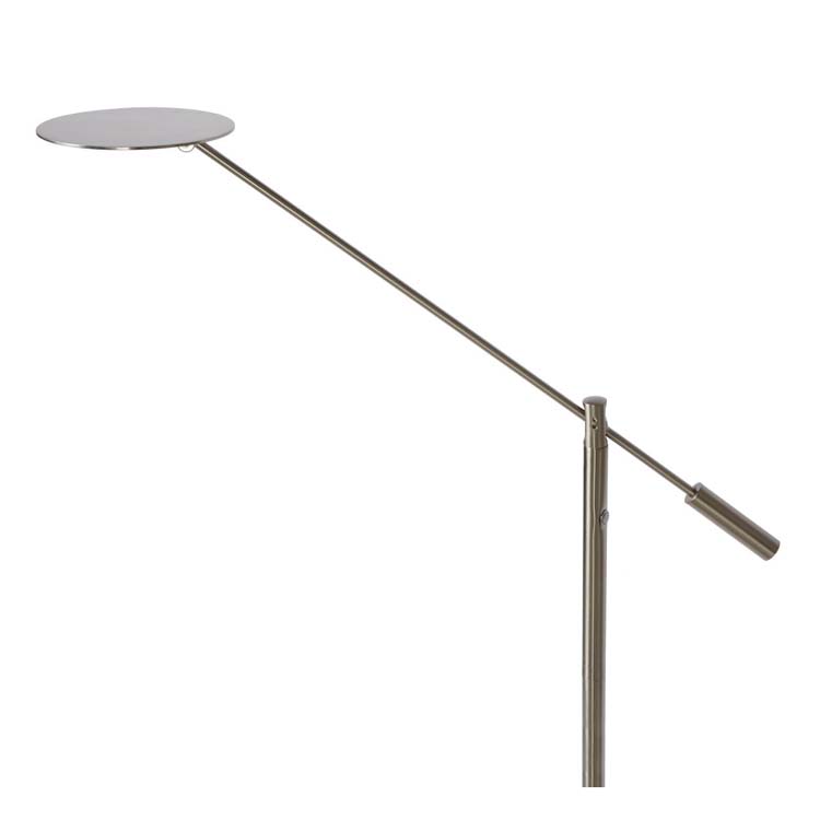 Lucide ANSELMO - Lampadaire - Ø 25 cm - 9W 3000K - Chrome Dépoli