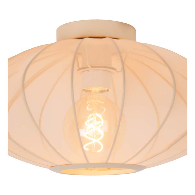 Lucide CORINA - Plafonnier - Ø 40 cm - 1xE27 - Crème