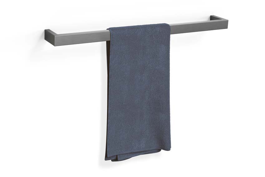 Handdoekhouder Zack Linea 1 stang grafiet 61,5 cm