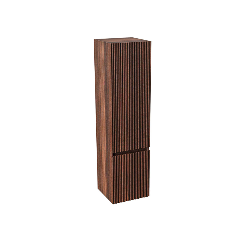 Armoire colonne Viola noyer suspendue 135x35x35cm