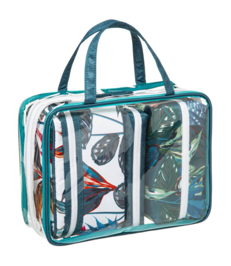Toilettas Hawaii polyester multicolor set van 4