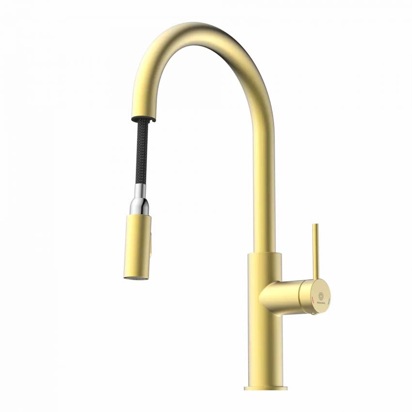 Robinet de cuisine Wasserwerk WK 13 Sphere or mat avec bec extractible