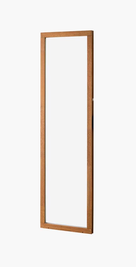 Vast raam Trae Meranti hout 46mm naturel B980xH2180mm