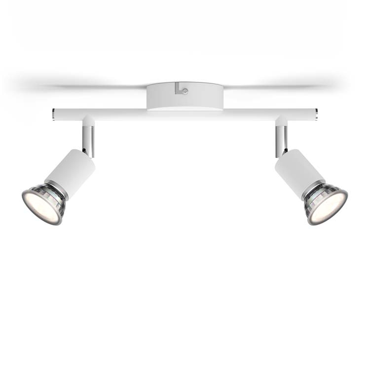 Spot en applique Blanc 2x50W