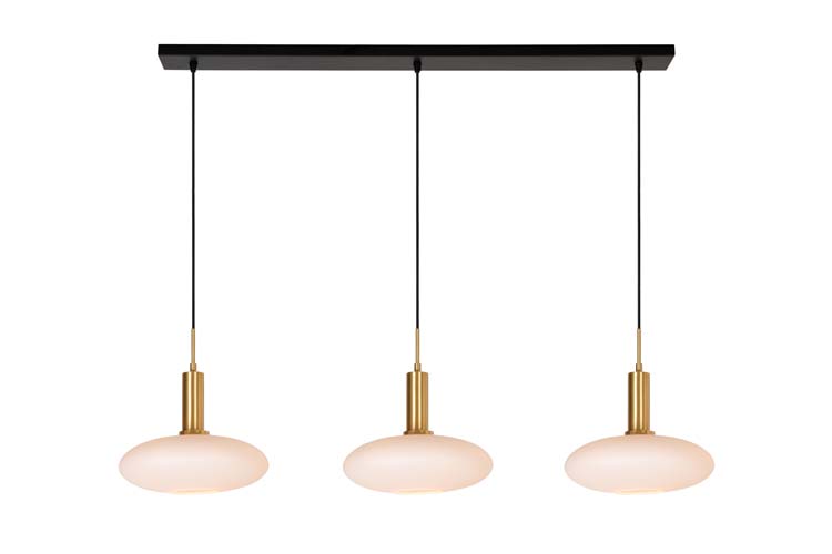 Hanglamp - goud - 126cm - 3xE27 - 40W