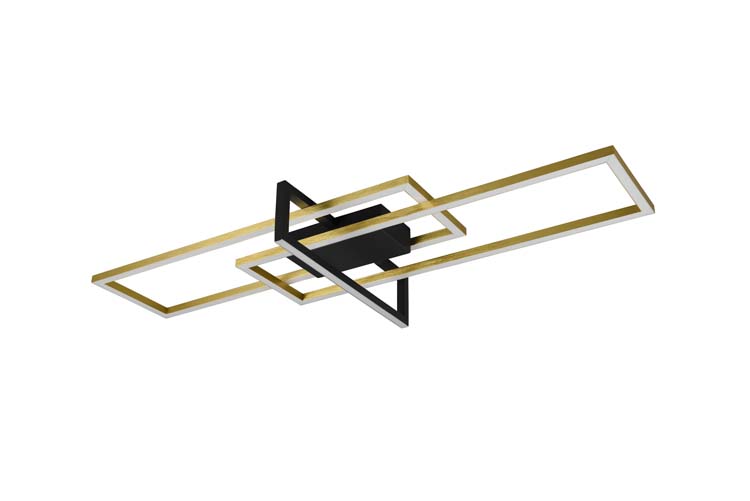 Plafonnière messing mat incl. 34W LED/ 3000K/ 3900 lumes D100cm