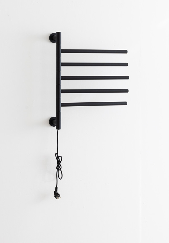 Radiateur sèche-serviettes Dawn simple 62,2x51,6cm noir 80Watt