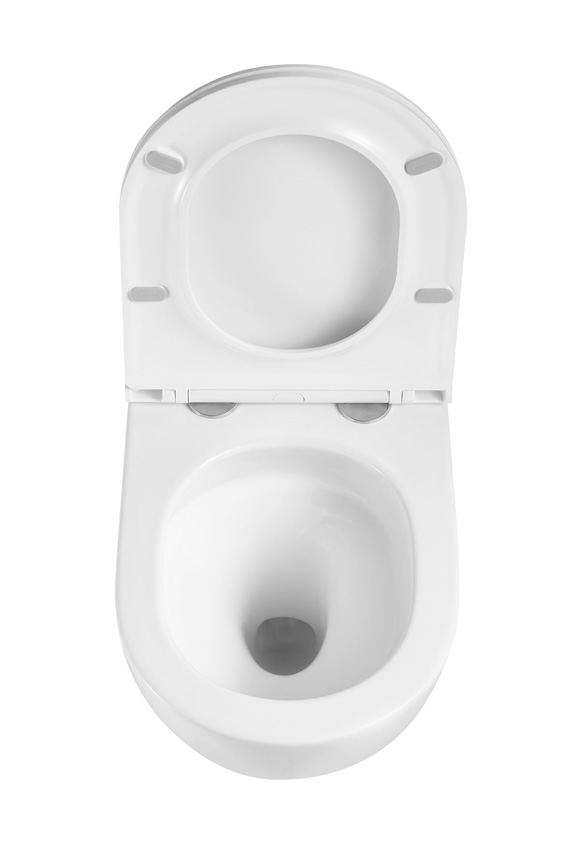 Hangtoilet Linus rimless tornado flush glanzend wit inclusief WC-bril