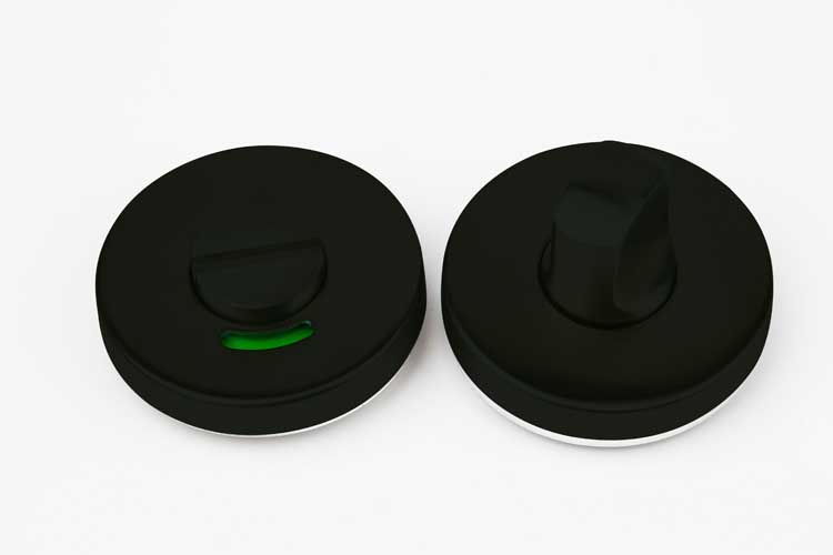 WC garniture ronde noir