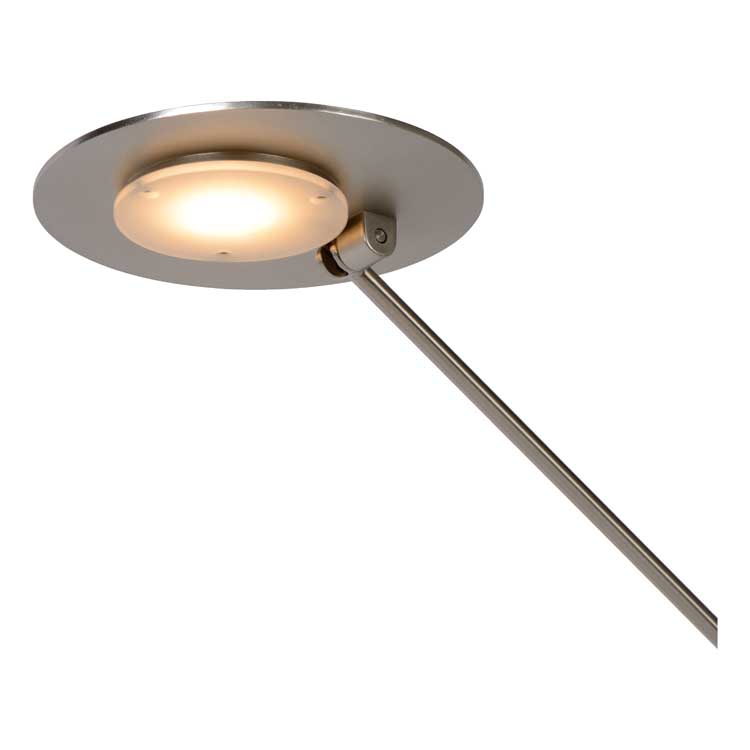 Lucide ANSELMO - Bureaulamp - Ø 25 cm - LED Dimb. - 1x9W 3000K - Mat chroom