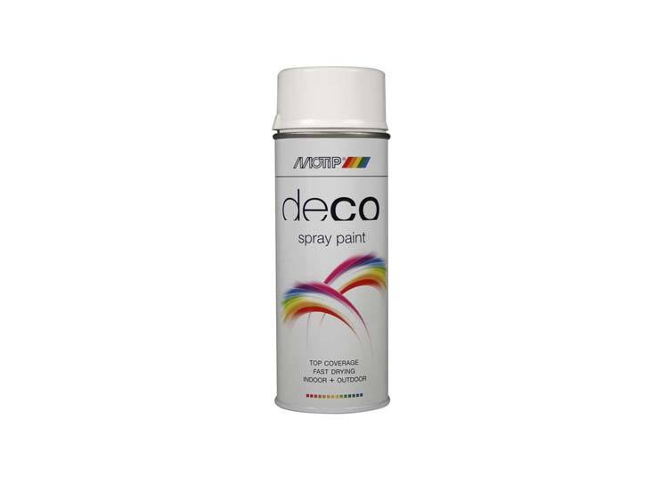Motip Deco laque en spray brillant 0,4l blanc signalisation