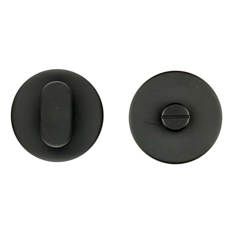 WC garnituur pro rond zwart zonder rood/wit