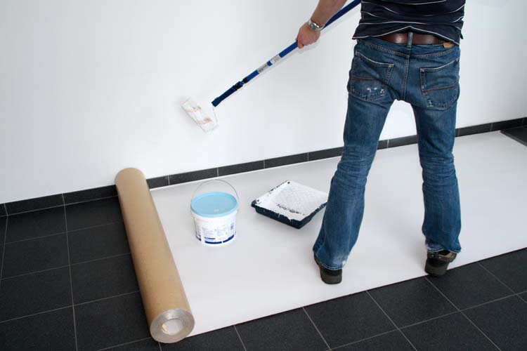 Protectiekarton stucloper 200gr 75m² wit-bruin