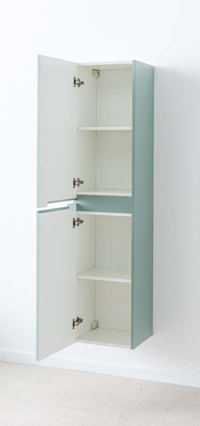 Armoire colonne Truman gris-vert suspendue 170x40x35cm
